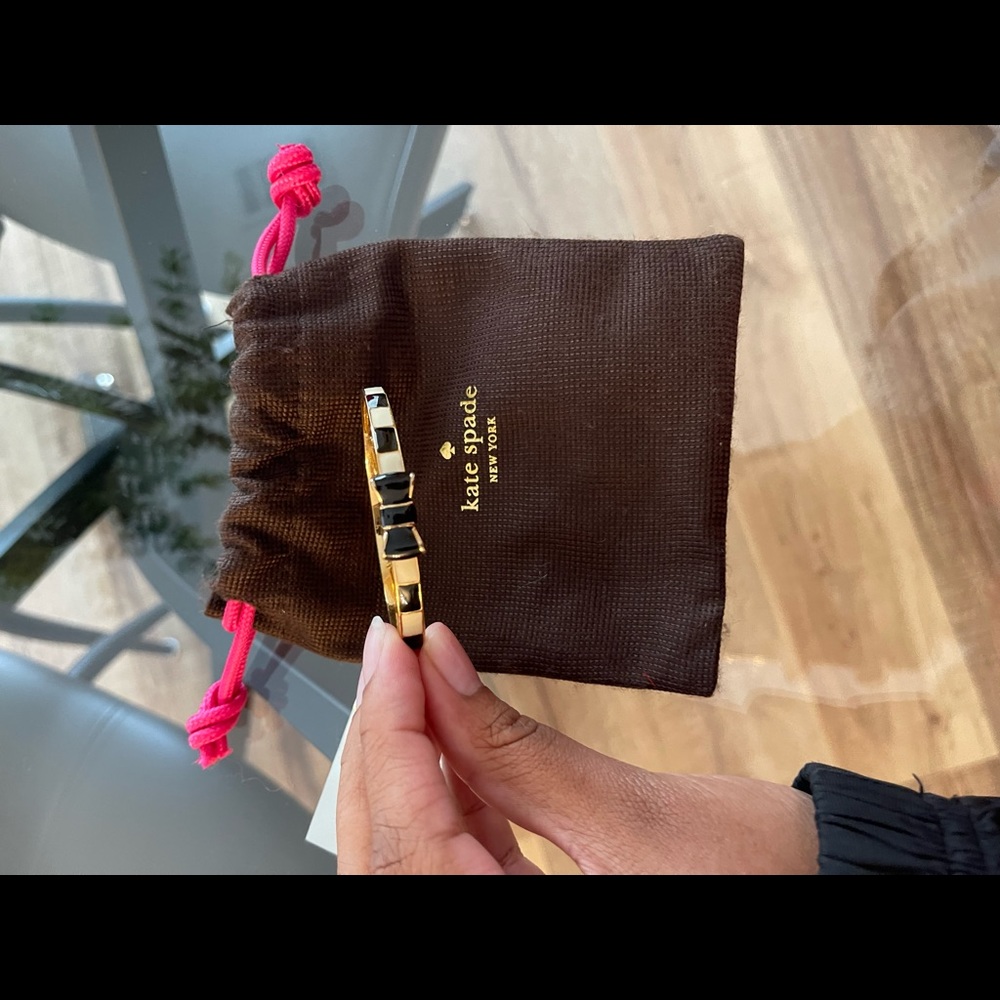 Striped Kate Spade Bow Bracelet